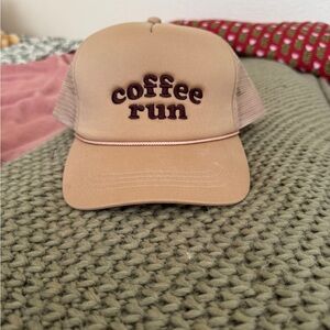 Tan 'Coffee Run' Trucker Hat